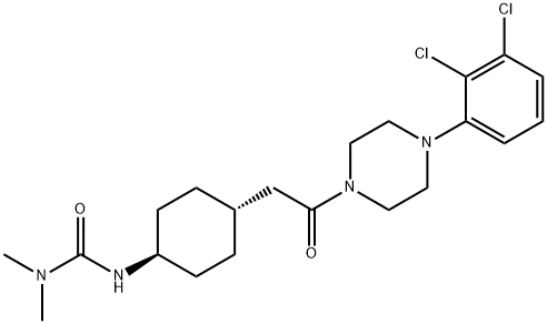 N'-[trans-4-[2-[4-(2,3-Dichlorophenyl)-1-piperazinyl]-2-oxoethyl]cyclohexyl]-N,N-dimethylurea Structure