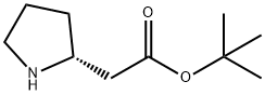 (R)-Pyrrolidin-2-yl-acetic acid tert-butyl ester Structure