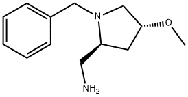 [(2S,4R)-1-benzyl-4-methoxypyrrolidin-2-yl]methanamine Structure