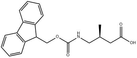 (3S)-4-({[(9H-fluoren-9-yl)methoxy]carbonyl}amino)-3-methylbutanoic acid Structure