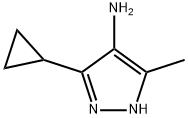 1H-Pyrazol-4-amine, 3-cyclopropyl-5-methyl- 구조식 이미지