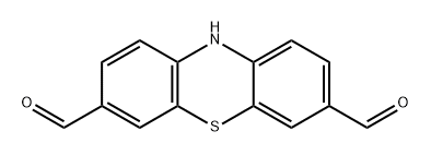 10H-Phenothiazine-3,7-dicarboxaldehyde Structure