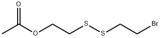 Ethanol, 2-[(2-bromoethyl)dithio]-, 1-acetate Structure