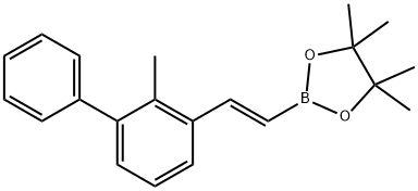 1,3,2-Dioxaborolane, 4,4,5,5-tetramethyl-2-[(1E)-2-(2-methyl[1,1'-biphenyl]-3-yl)ethenyl]- Structure