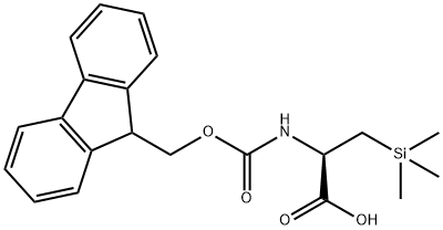 2-({[(9H-fluoren-9-yl)methoxy]carbonyl}amino)-3-(t
rimethylsilyl)propanoic acid Structure