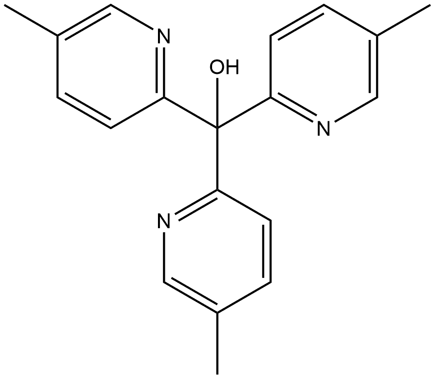 tris(5-methylpyridin-2-yl)methanol Structure