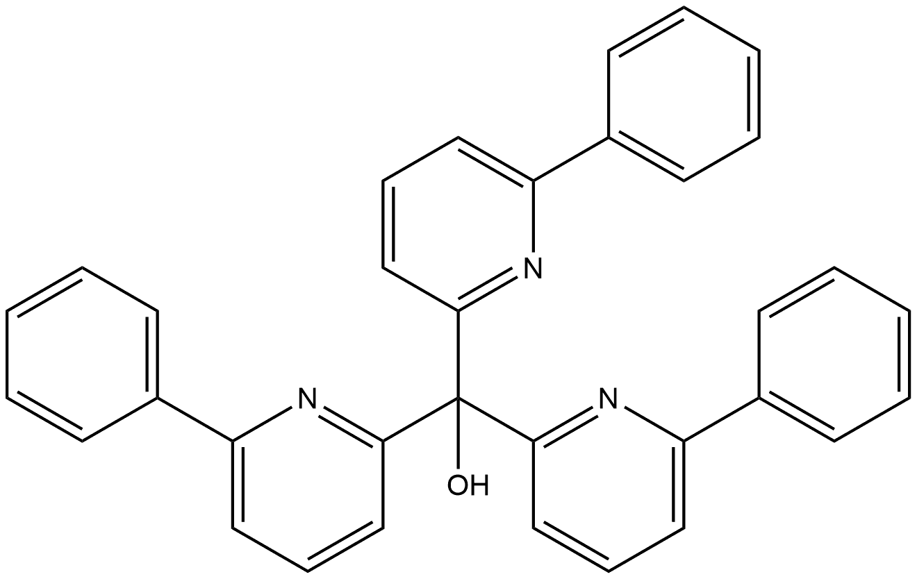 tris(6-phenylpyridin-2-yl)methanol Structure