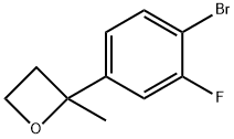 2-(4-bromo-3-fluorophenyl)-2-methyloxetane Structure