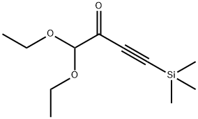 (4,4-diethoxy-3-oxobut-1-yn-1-yl)trimethylsilane Structure