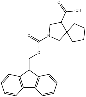 2-Azaspiro[4.4]nonane-2,4-dicarboxylic acid, 2-(9H-fluoren-9-ylmethyl) ester Structure