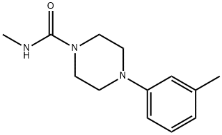 1-Piperazinecarboxamide, N-methyl-4-(3-methylphenyl)- Structure