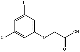 2-(3-chloro-5-fluorophenoxy)acetic acid Structure