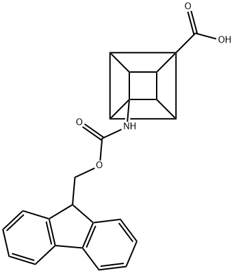 4-(9H-Fluoren-9-ylmethoxycarbonylamino)bicyclo[2.2.2]octane-1-carboxylic acid Structure