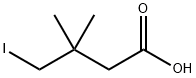 4-iodo-3,3-dimethylbutanoic acid Structure