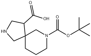 7-[(tert-butoxy)carbonyl]-2,7-diazaspiro[4.5]decan e-4-carboxylic acid Structure