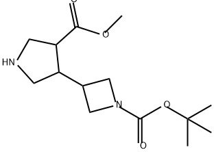 methyl
4-{1-[(tert-butoxy)carbonyl]azetidin-3-yl}pyrrolidin
e-3-carboxylate Structure