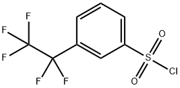 3-(pentafluoroethyl)benzene-1-sulfonyl chloride Structure