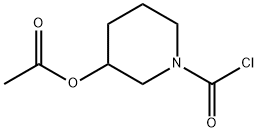 1-(carbonochloridoyl)piperidin-3-yl acetate Structure