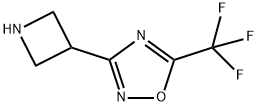 1,2,4-Oxadiazole, 3-(3-azetidinyl)-5-(trifluoromethyl)- Structure