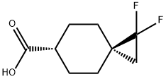 (3rs,6rs&)-1,1-difluorospiro[2.5]octane-6-carboxylic acid Structure