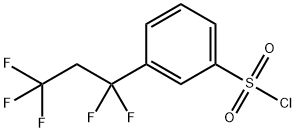 3-(1,1,3,3,3-pentafluoropropyl)benzene-1-sulfonyl chloride Structure