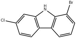 9H-Carbazole, 1-bromo-7-chloro- Structure