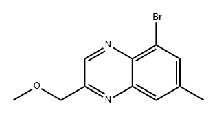 Quinoxaline, 5-bromo-2-(methoxymethyl)-7-methyl- Structure