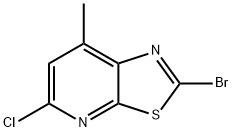 2-Bromo-5-chloro-7-methylthiazolo[5,4-b]pyridine 구조식 이미지