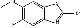 Benzothiazole, 2-bromo-5-fluoro-6-methoxy- Structure