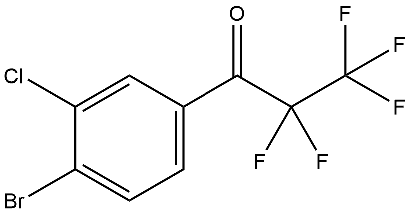 1-(4-Bromo-3-chlorophenyl)-2,2,3,3,3-pentafluoro-1-propanone Structure