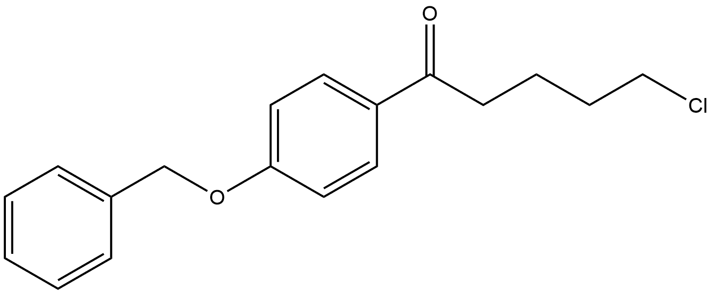 5-Chloro-1-[4-(phenylmethoxy)phenyl]-1-pentanone Structure