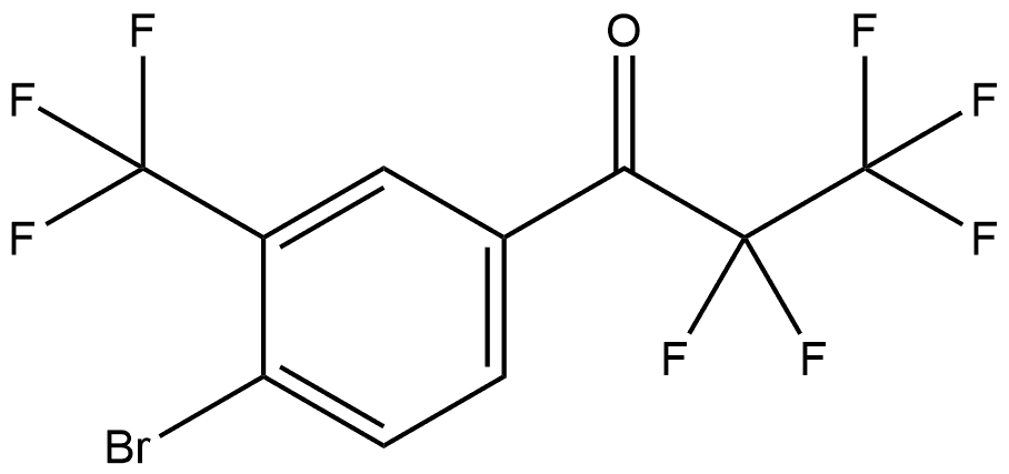 1-[4-Bromo-3-(trifluoromethyl)phenyl]-2,2,3,3,3-pentafluoro-1-propanone Structure