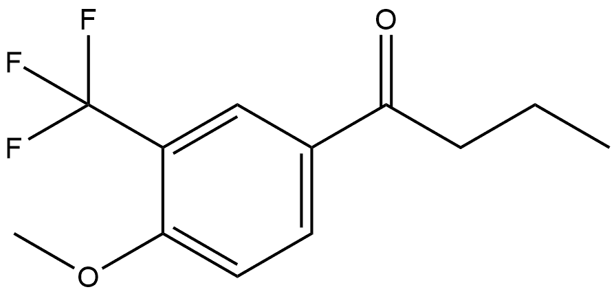 1-[4-Methoxy-3-(trifluoromethyl)phenyl]-1-butanone Structure