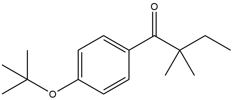 1-[4-(1,1-Dimethylethoxy)phenyl]-2,2-dimethyl-1-butanone Structure