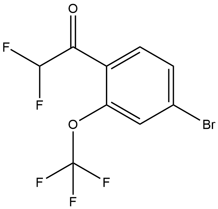 1-(4-bromo-2-(trifluoromethoxy)phenyl)-2,2-difluoroethanone Structure