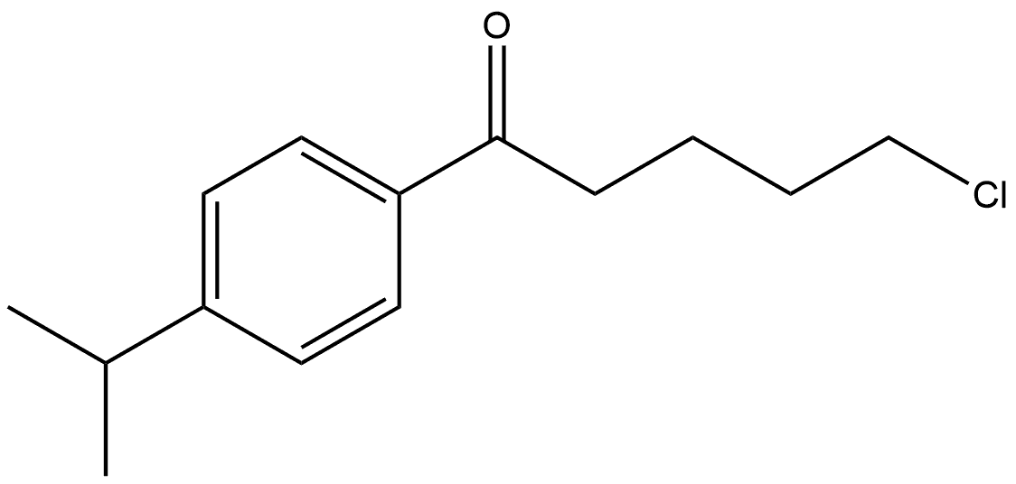 5-Chloro-1-[4-(1-methylethyl)phenyl]-1-pentanone Structure