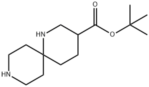 1,9-Diazaspiro[5.5]undecane-3-carboxylic acid tert-butyl ester Structure