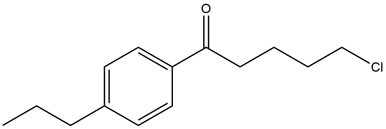 5-Chloro-1-(4-propylphenyl)-1-pentanone Structure