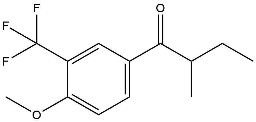 1-[4-Methoxy-3-(trifluoromethyl)phenyl]-2-methyl-1-butanone Structure