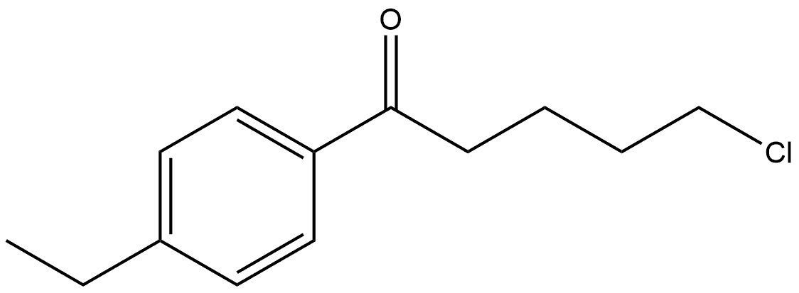 5-Chloro-1-(4-ethylphenyl)-1-pentanone Structure