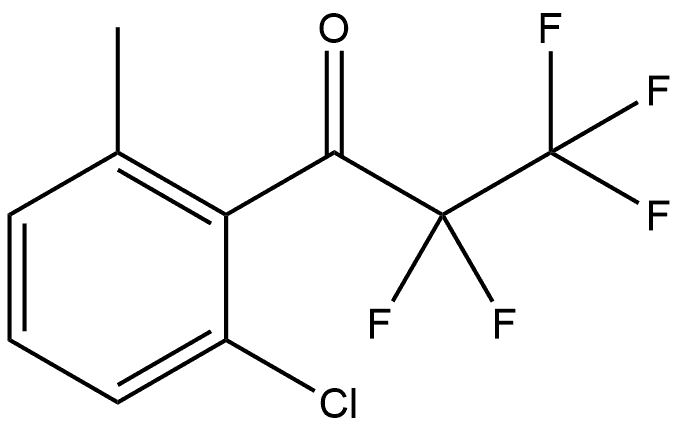 1-(2-Chloro-6-methylphenyl)-2,2,3,3,3-pentafluoro-1-propanone Structure