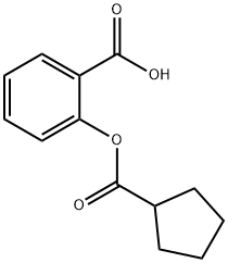 2-((Cyclopentanecarbonyl)oxy)benzoic acid Structure