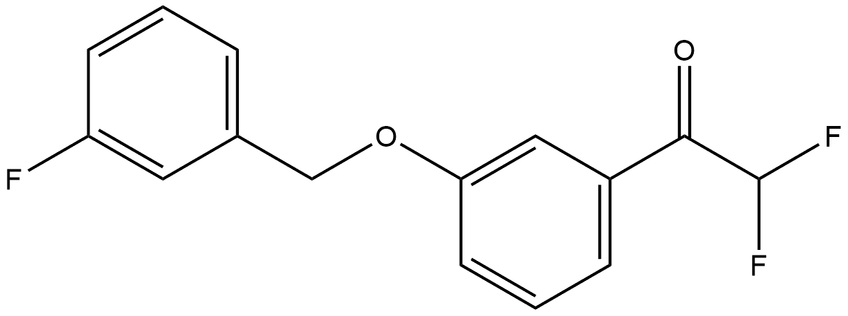 2,2-Difluoro-1-[3-(3-fluoro-benzyloxy)-phenyl]-ethanone Structure