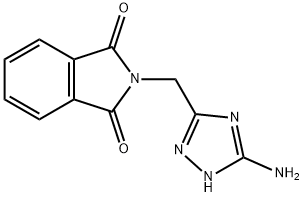 1H-Isoindole-1,3(2H)-dione, 2-[(5-amino-1H-1,2,4-triazol-3-yl)methyl]- Structure