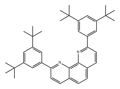 1,10-Phenanthroline, 2,9-bis[3,5-bis(1,1-dimethylethyl)phenyl]- Structure