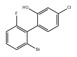 [1,1'-Biphenyl]-2-ol, 2'-bromo-4-chloro-6'-fluoro- Structure