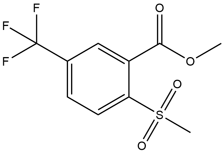 Methyl 2-(methylsulfonyl)-5-(trifluoromethyl)benzoate Structure