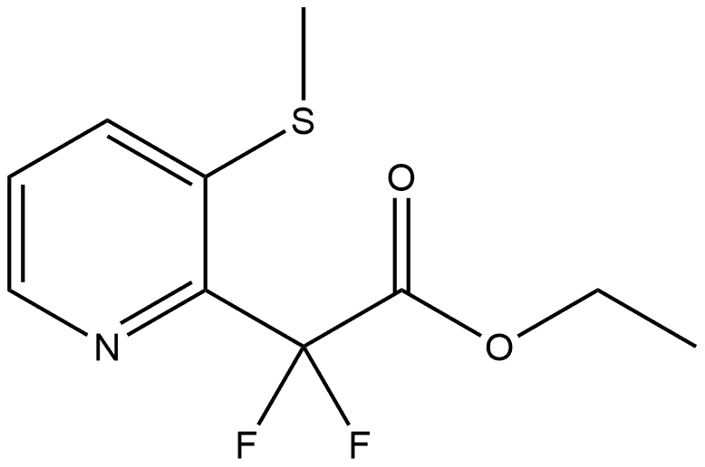 Ethyl 2,2-difluoro-2-(3-(methylthio)pyridin-2-yl)acetate Structure