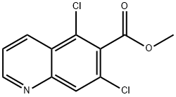 methyl 5,7-dichloroquinoline-6-carboxylate 구조식 이미지