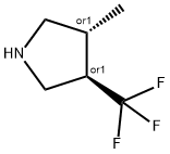 Pyrrolidine, 3-?methyl-?4-?(trifluoromethyl)?-?, (3R,?4R)?-?rel- Structure